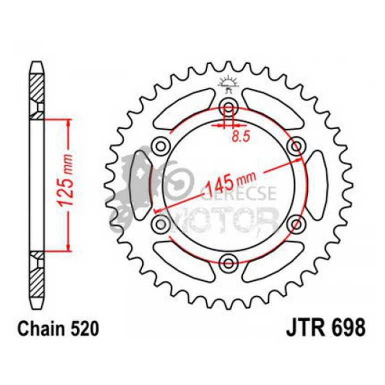 Hátsó lánckerék JTR698