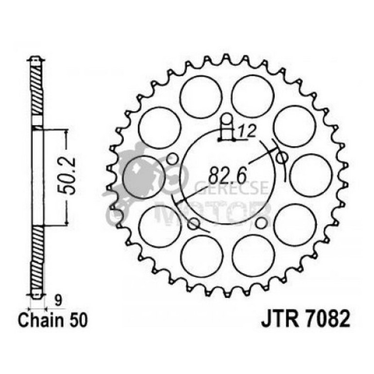 Hátsó lánckerék JTR7082