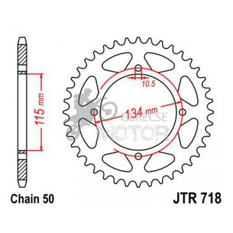 Hátsó lánckerék JTR718