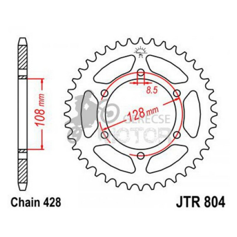 Hátsó lánckerék JTR804
