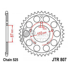 Hátsó lánckerék JTR807