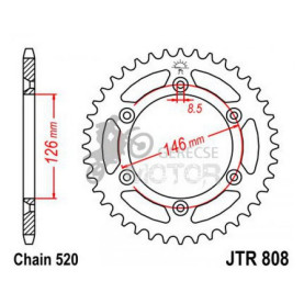 Hátsó lánckerék JTR808