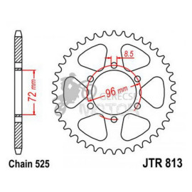Hátsó lánckerék JTR813
