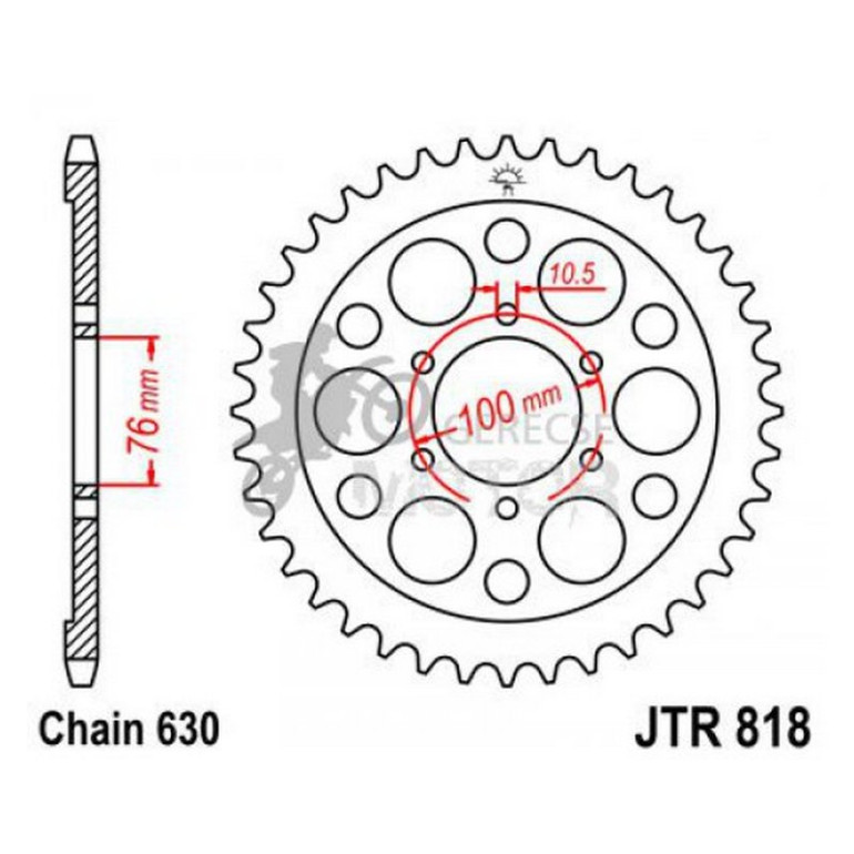 Hátsó lánckerék JTR818
