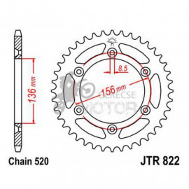 Hátsó lánckerék JTR822