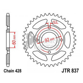 Hátsó lánckerék JTR837