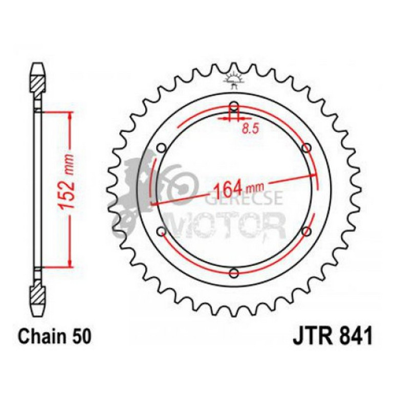Hátsó lánckerék JTR841