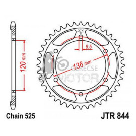Hátsó lánckerék JTR844