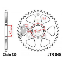 Hátsó lánckerék JTR845