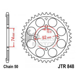 Hátsó lánckerék JTR848