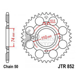 Hátsó lánckerék JTR852