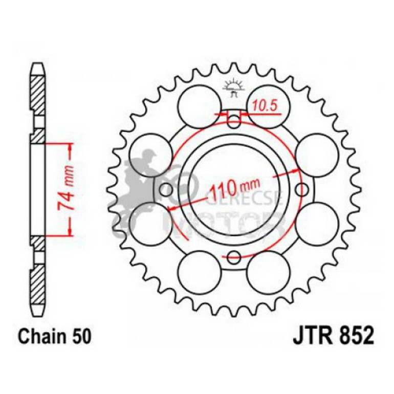 Hátsó lánckerék JTR852
