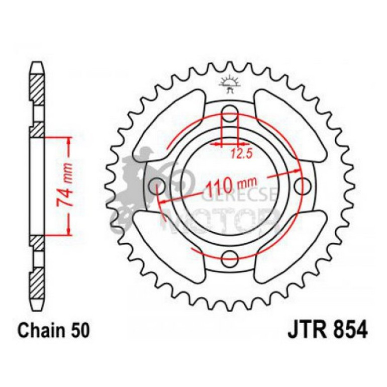 Hátsó lánckerék JTR854