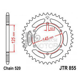 Hátsó lánckerék JTR855