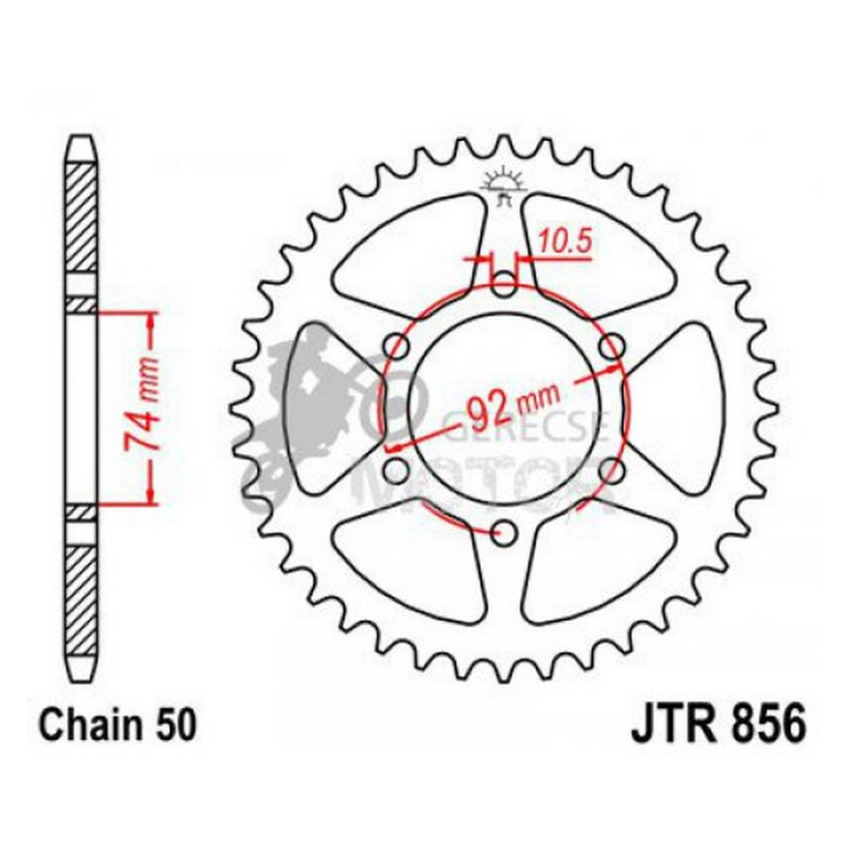 Hátsó lánckerék JTR856
