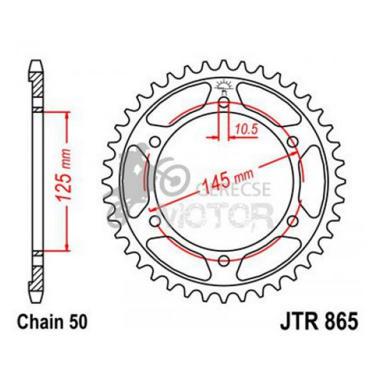 Hátsó lánckerék JTR865