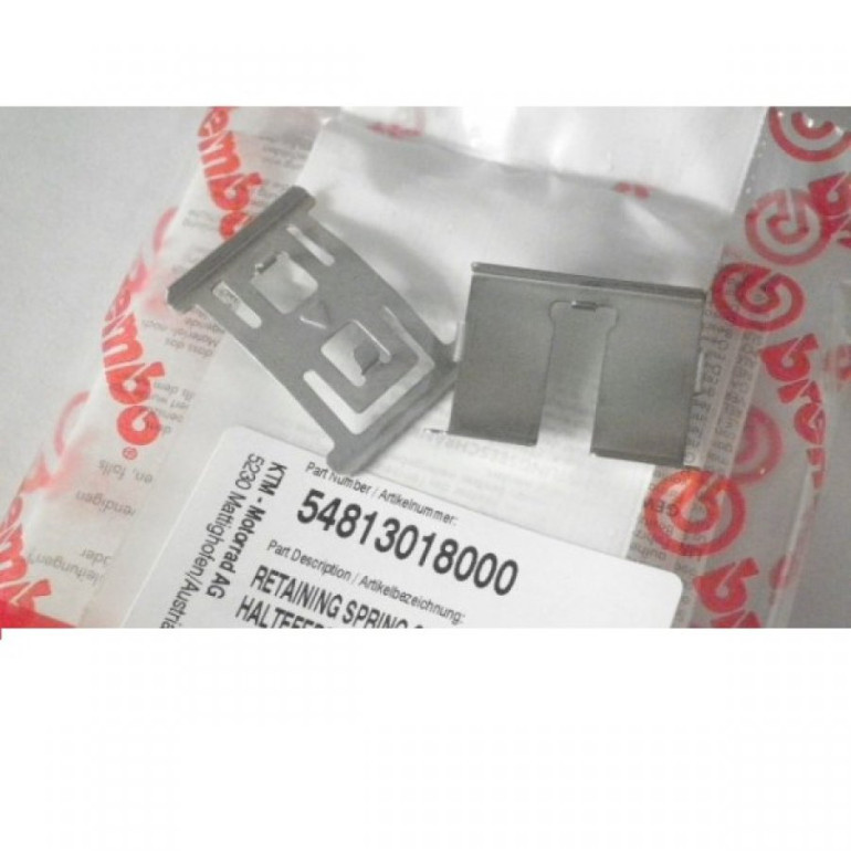 Hátsó fékbetét rögzítő lemez készlet KTM