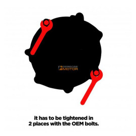 Kuplungdeknivédő Karbon 4MX