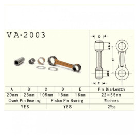 Hajtókar szett Vesrah