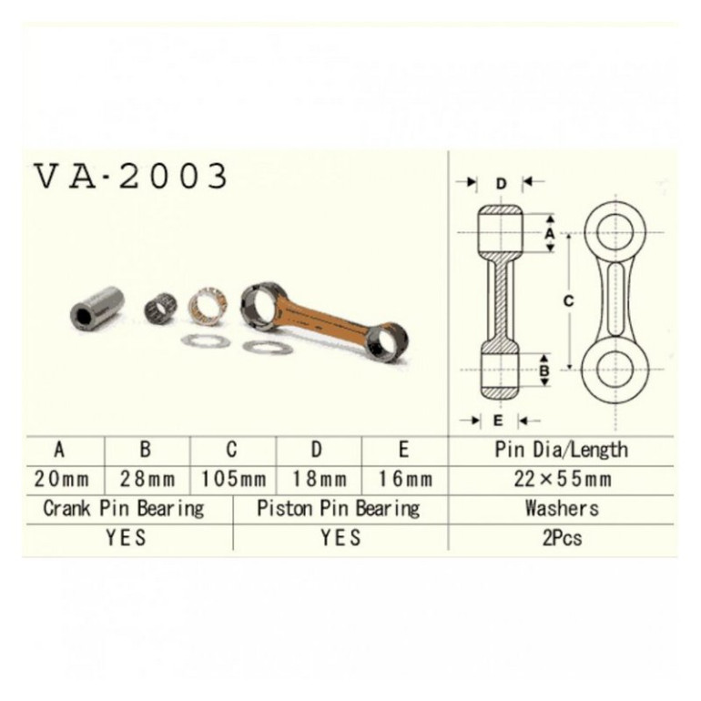 Hajtókar szett Vesrah