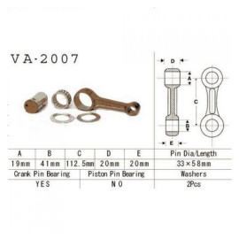 Hajtókar szett Vesrah