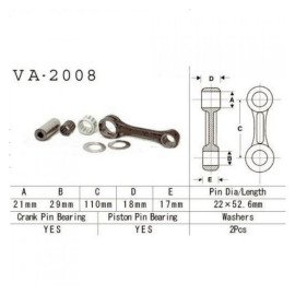 Hajtókar szett Vesrah