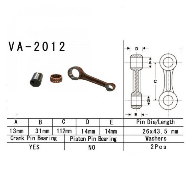 Hajtókar szett Vesrah