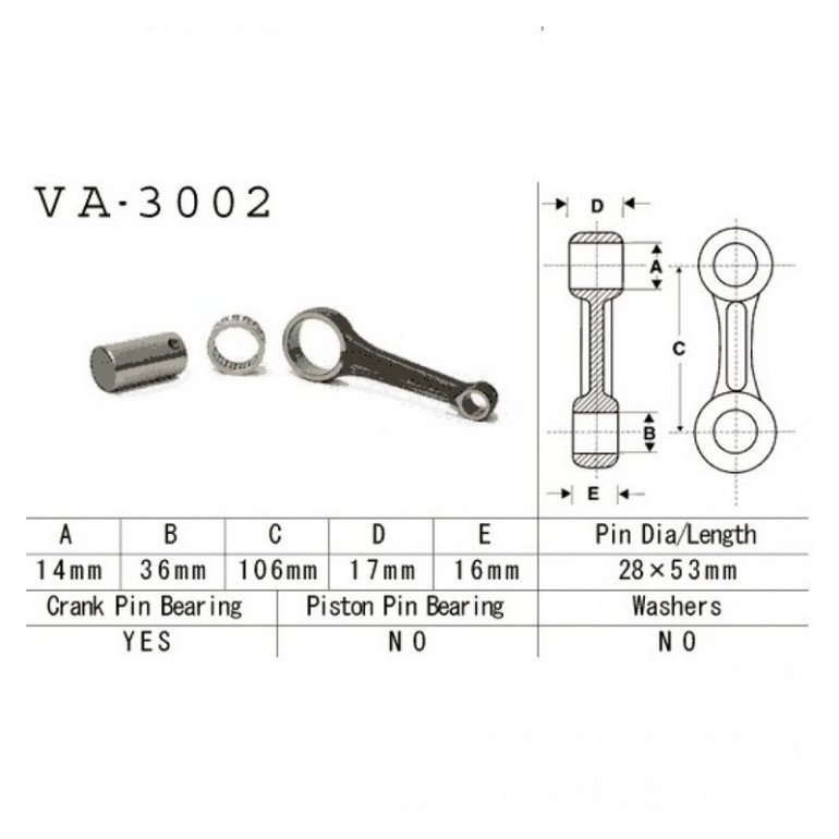 Hajtókar szett Vesrah