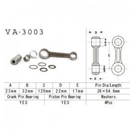 Hajtókar szett Vesrah