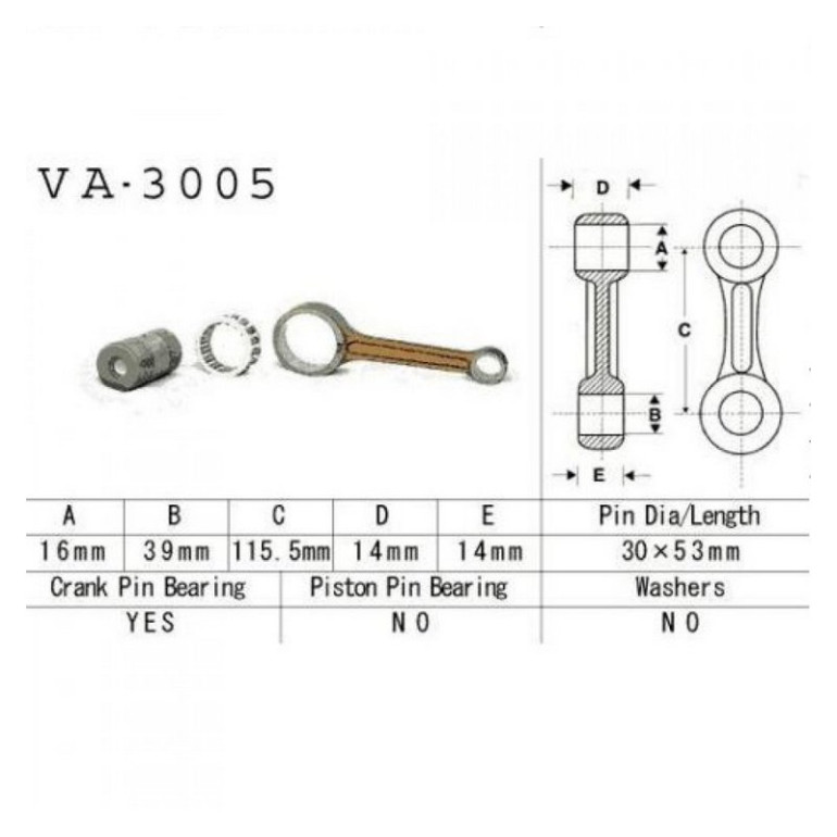 Hajtókar szett Vesrah