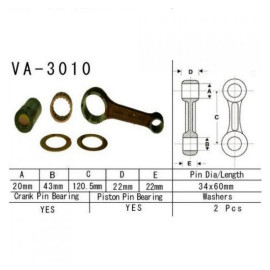 Hajtókar szett Vesrah