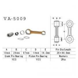 Hajtókar szett Vesrah