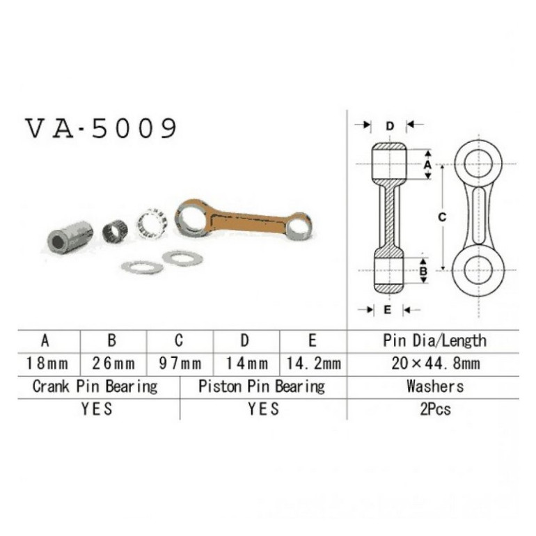 Hajtókar szett Vesrah