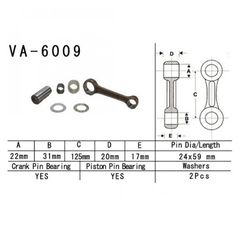 Hajtókar szett Vesrah