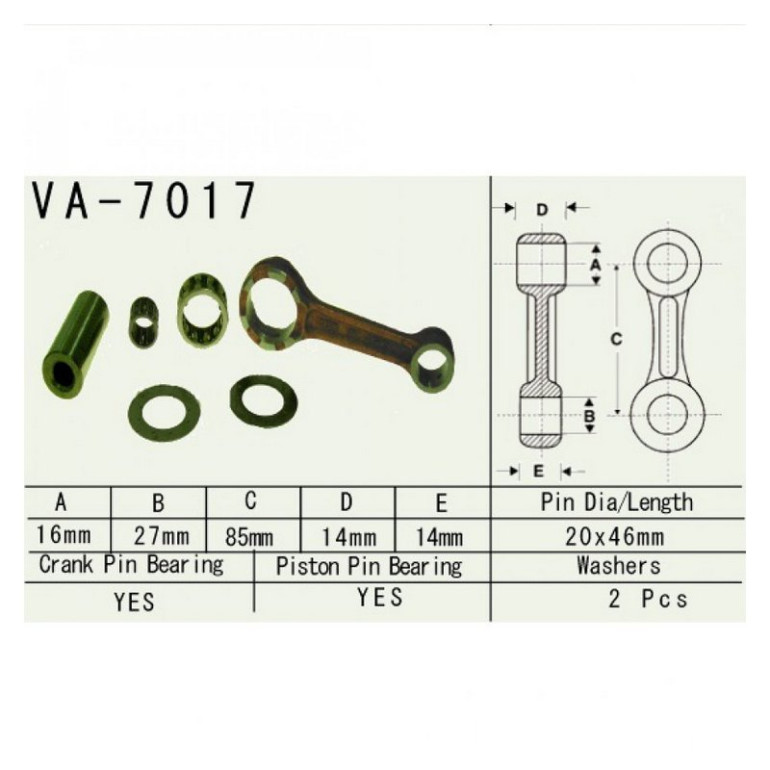 Hajtókar szett Vesrah