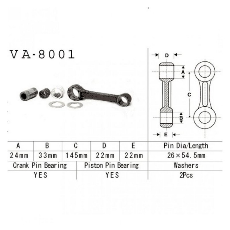 Hajtókar szett Vesrah