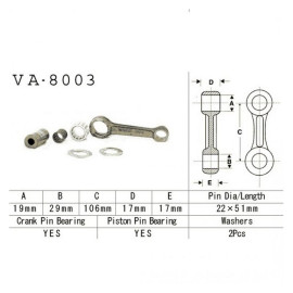 Hajtókar szett Vesrah