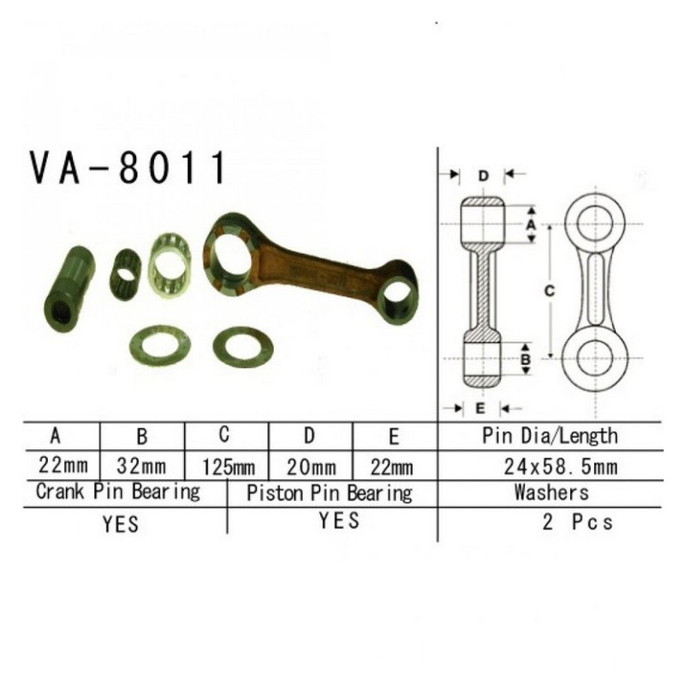 Hajtókar szett Vesrah