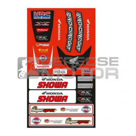 Matrica első és hátsó sárvédő univerzális HONDA 4MX