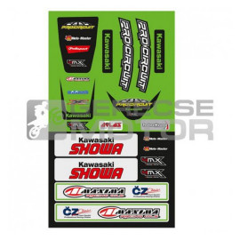 Matrica első és hátsó sárvédő univerzális KAWASAKI 4MX