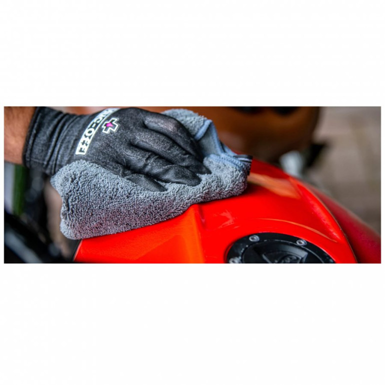 Mikrofiber polírozó kendő kék Muc-Off 272