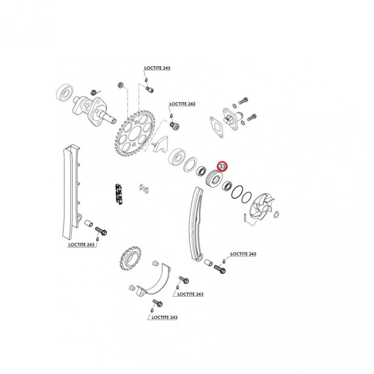 Gasket Support Vízpumpa RFS KTM 59036081100
