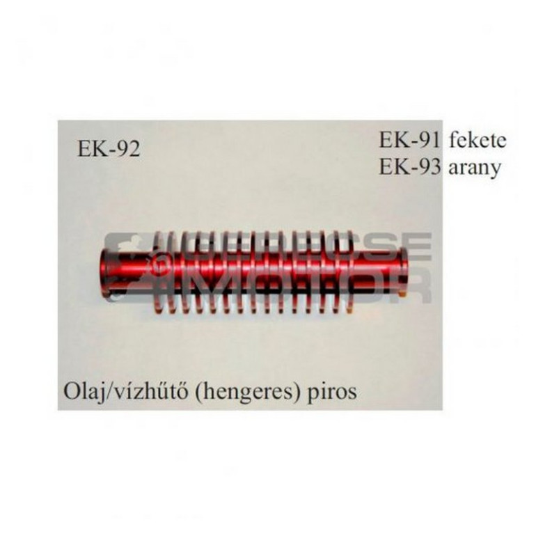 Hűtőfelület nővelő csőtoldalék (hengeres)