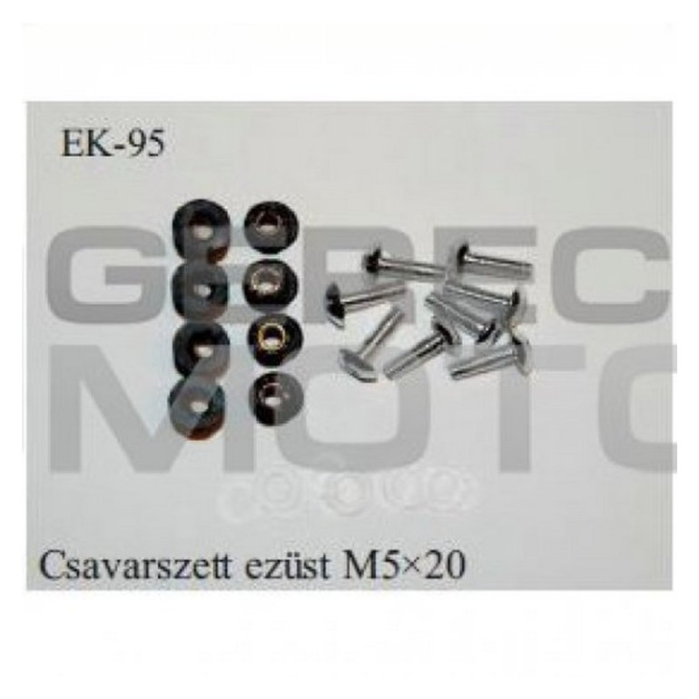 Csavarszett plexihez és idomhoz, ezüst