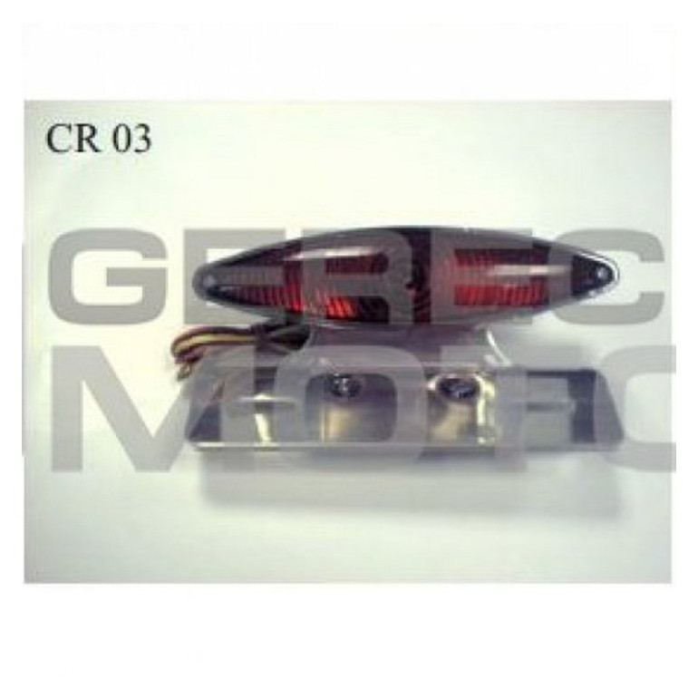 Hátsó lámpa univerzális, krómos