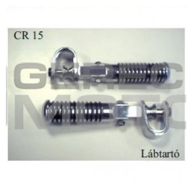 Lábtartó univerzális krómos