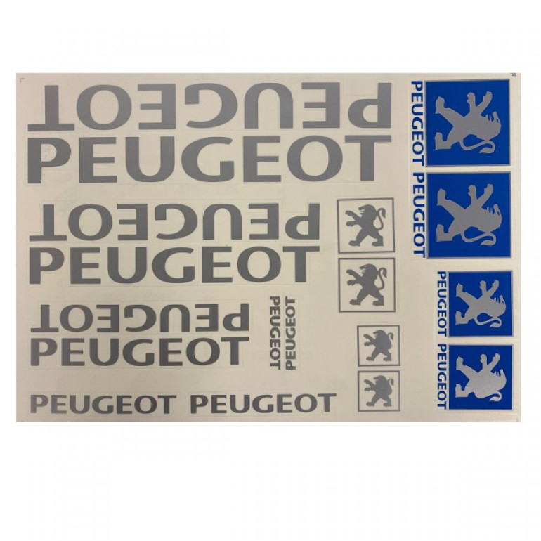 Matrica szett Peugeot 25x35cm