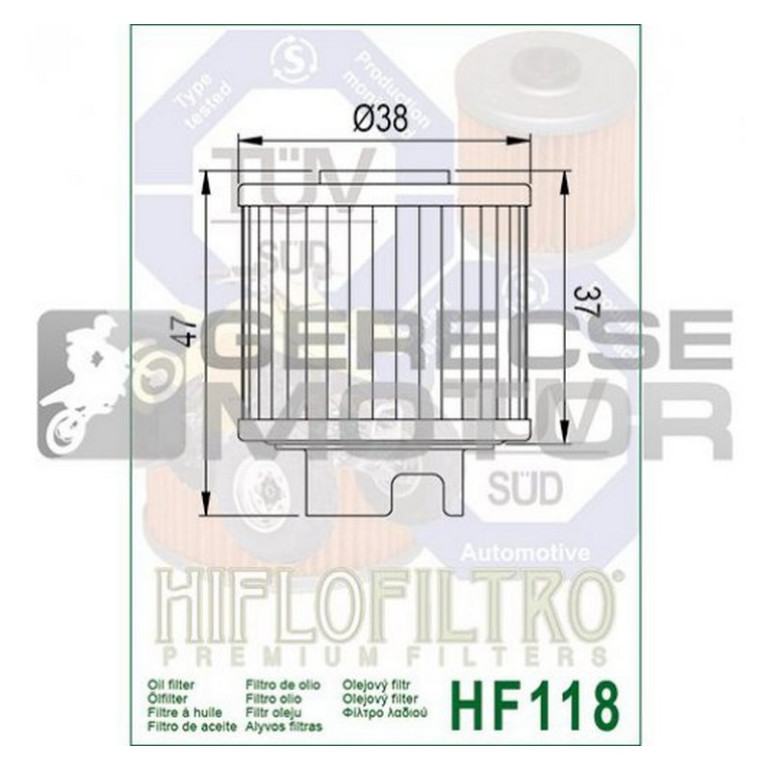 Olajszűrő HIFLOFILTRO HF118