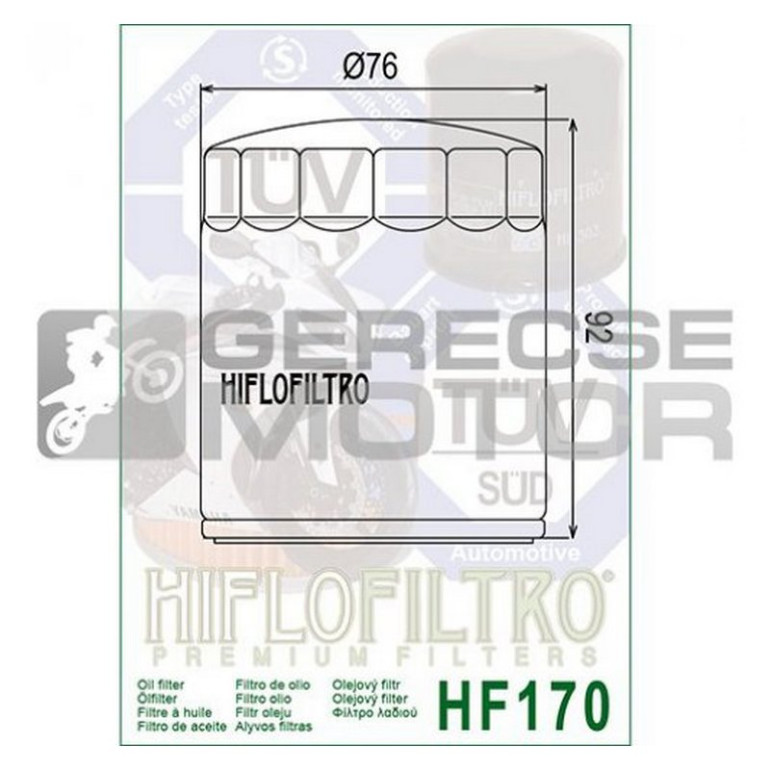 Olajszűrő HIFLOFILTRO HF170B