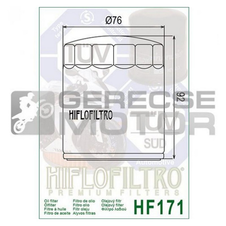 Olajszűrő HIFLOFILTRO HF171B